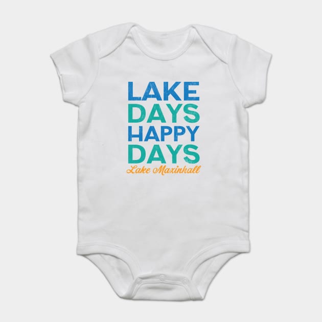 Lake Days Happy Days Lake Maxinhall Baby Bodysuit by Camp Happy Hour